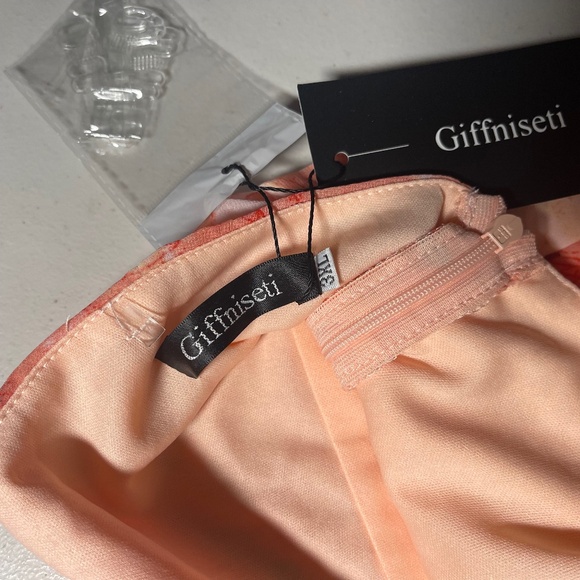 Giffniseti Floral Maxi Dress. Orange and Red tones. 3XL NEW WITH TAGS - Picture 6 of 12